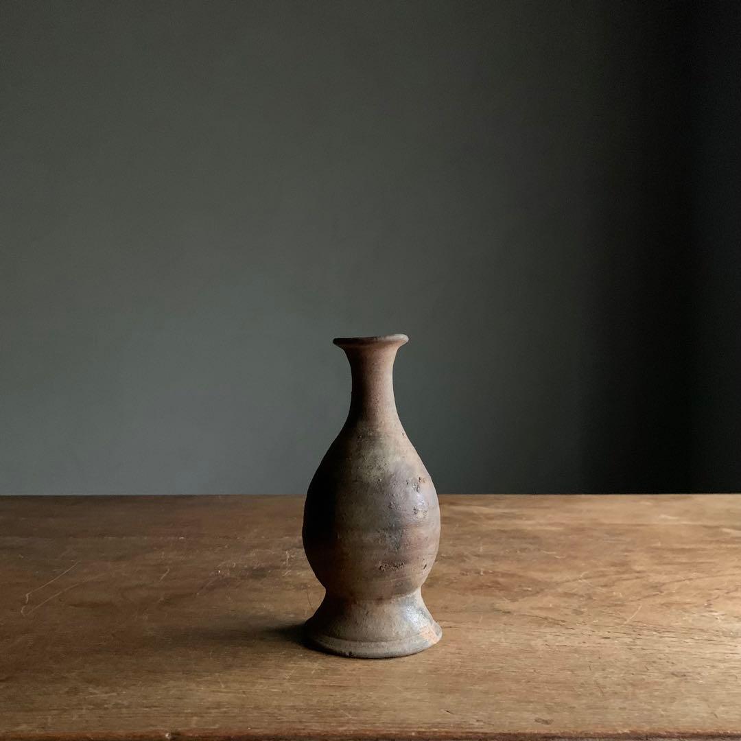 喜名・知花 焼締台付瓶 徳利 琉球美術 古美術 酒器 古道具 アンティーク