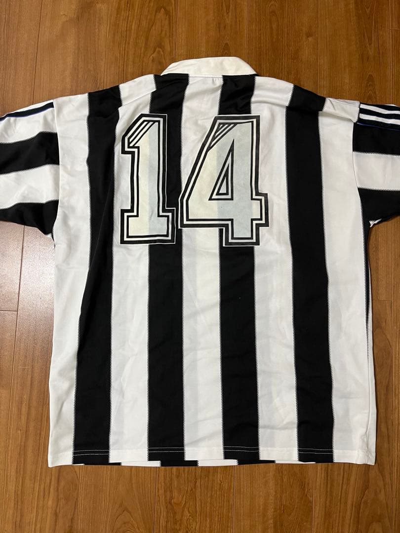 アディダスニューカッスル96/97ホームサッカーユニフォームヴィンテージ　半袖