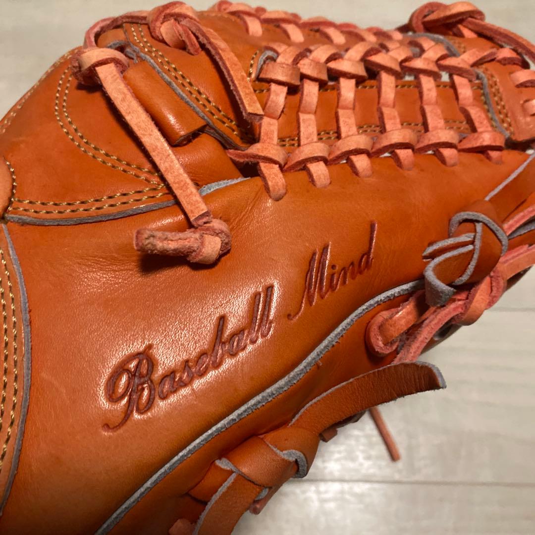 硬式グローブ レッド/オレンジ
