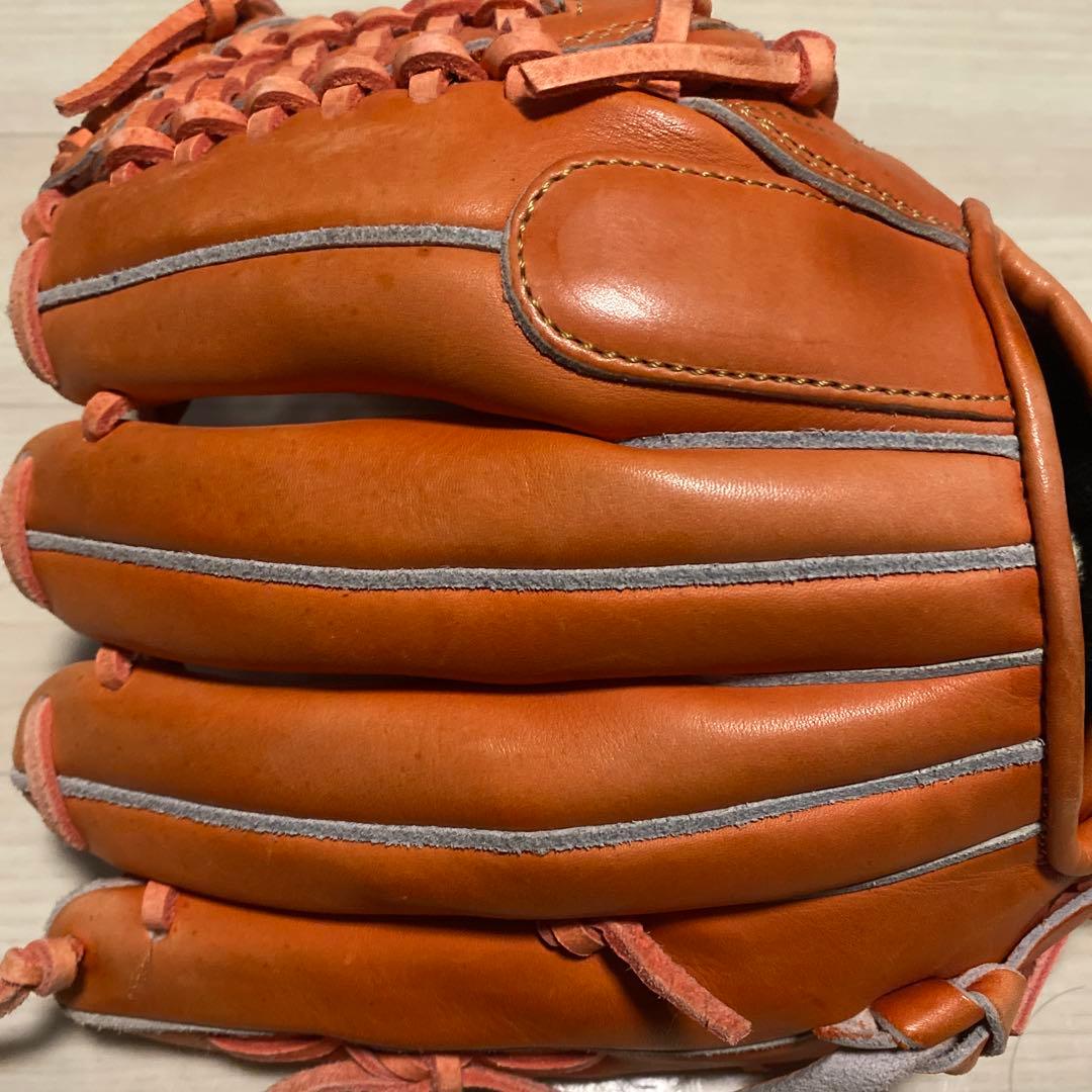 硬式グローブ レッド/オレンジ