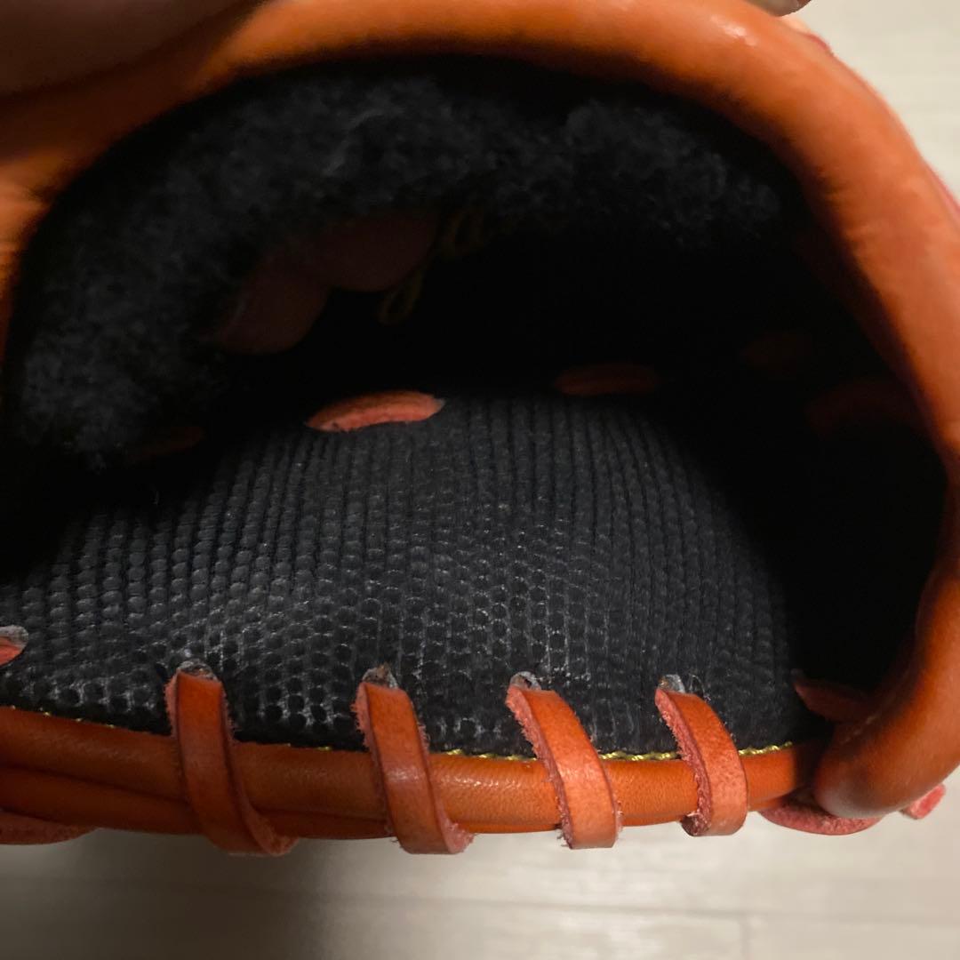 硬式グローブ レッド/オレンジ