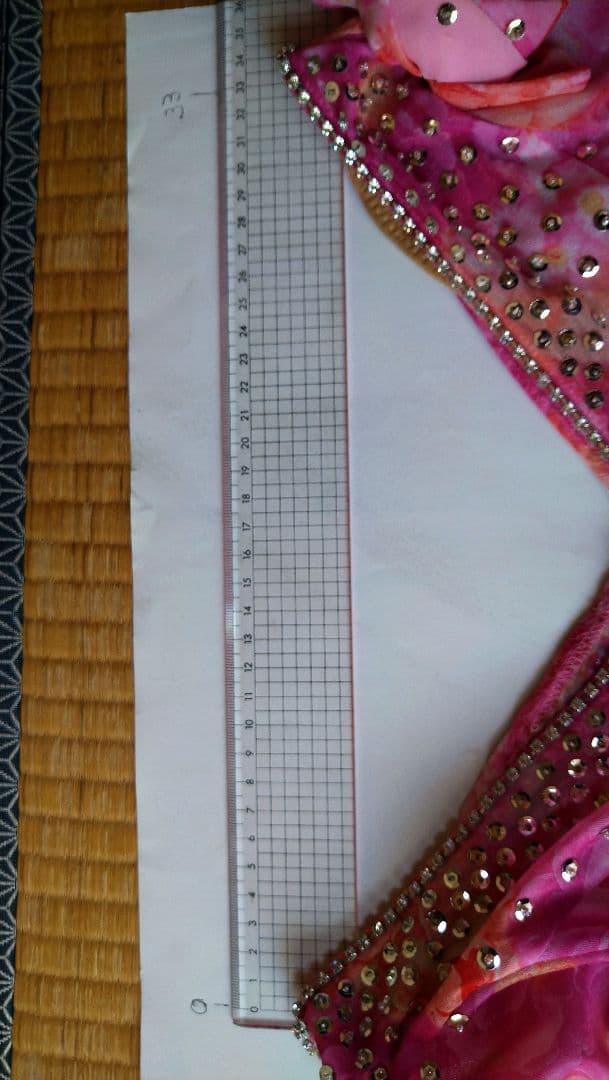 社交ダンス用ピンクドレス