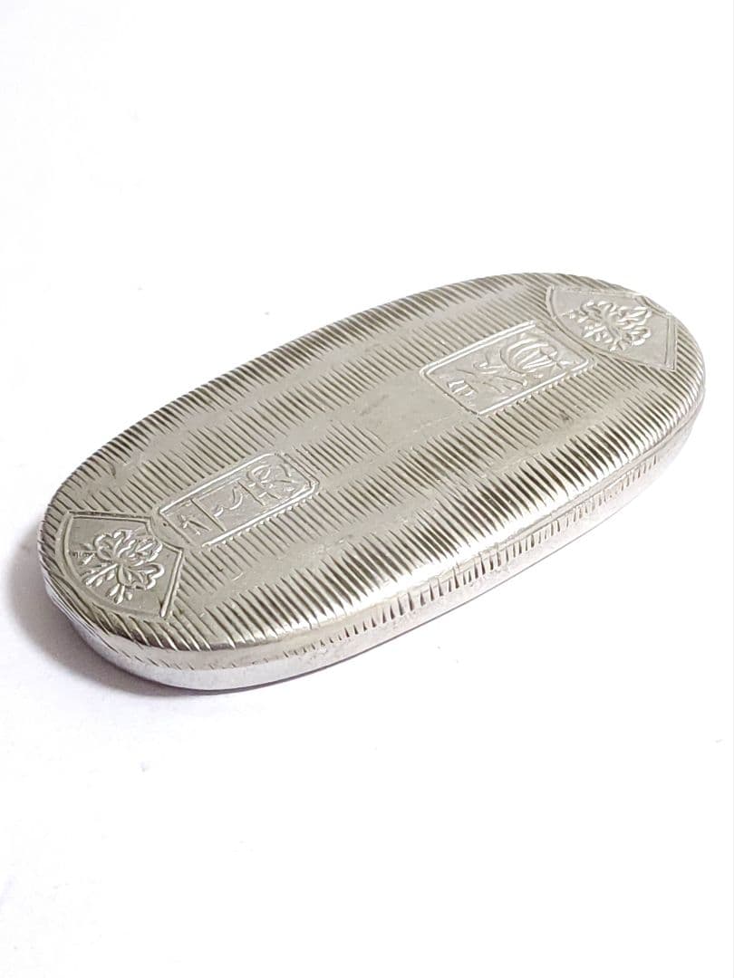 純銀 小判型　爪楊枝入れ　32.37g 贈り名入り