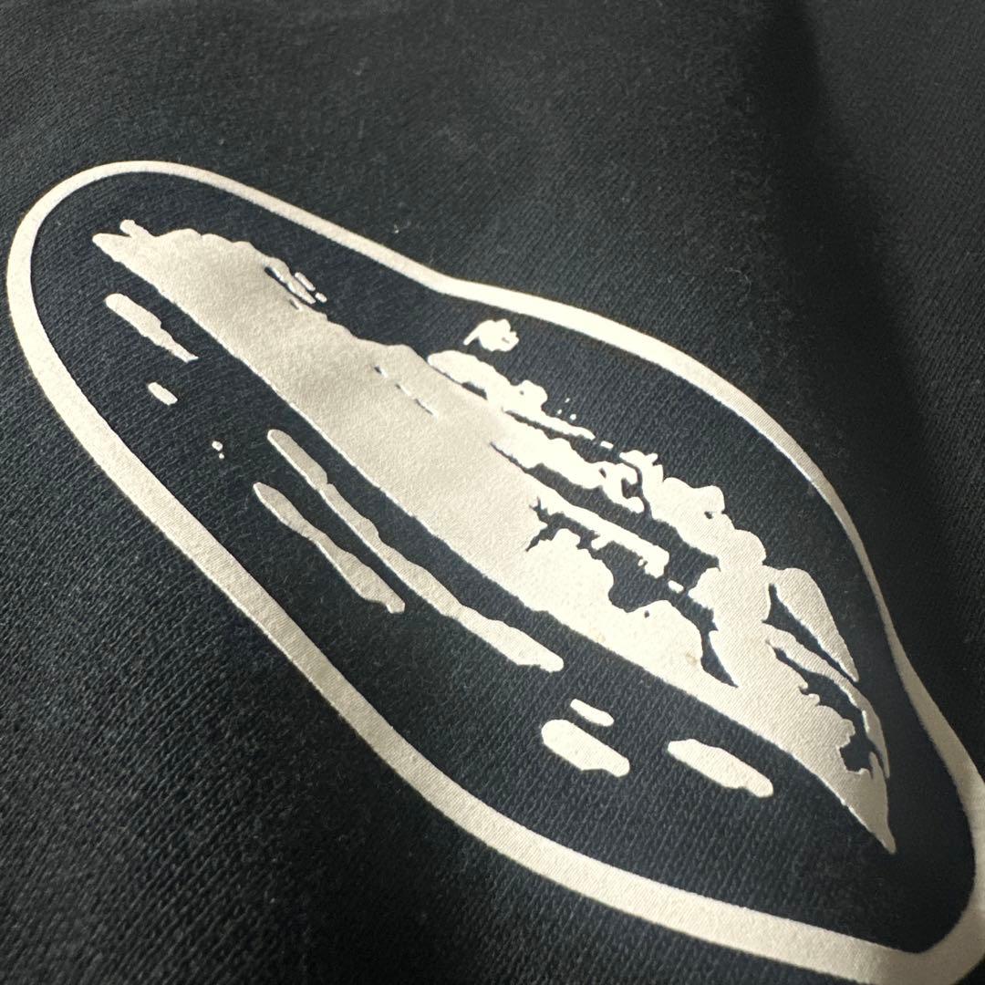 Corteiz Alcatraz オーバルロゴ ジップパーカー 黒