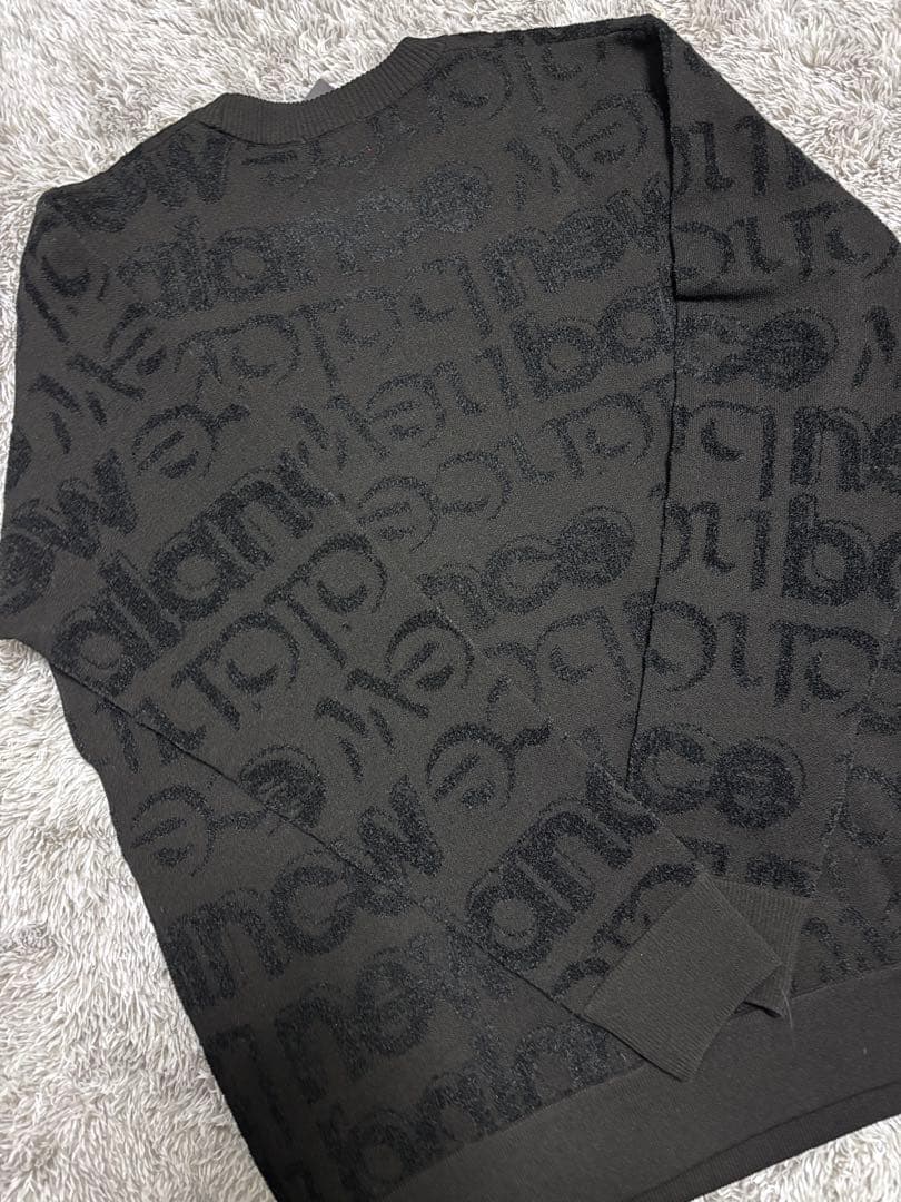 ニューバランス　ゴルフ　ニットセーター　ブラック