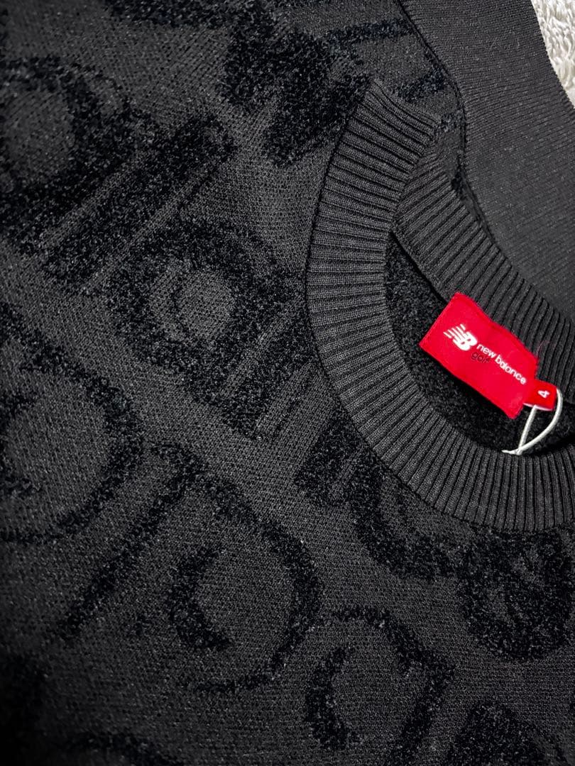 ニューバランス　ゴルフ　ニットセーター　ブラック