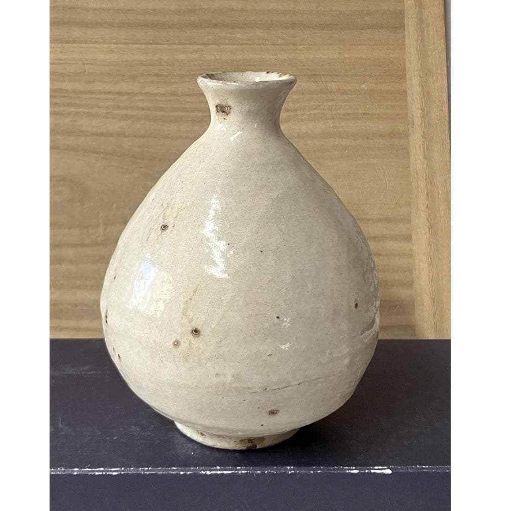 e3142 李朝 粉引 徳利 高さ13.5cm 白磁 時代 朝鮮古美術