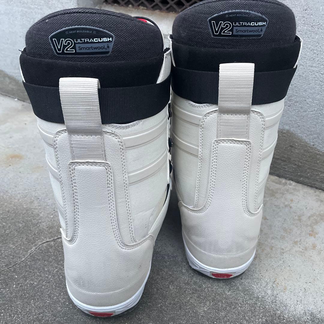 VANS スノーボードブーツ ホワイト/ブラック/レッド