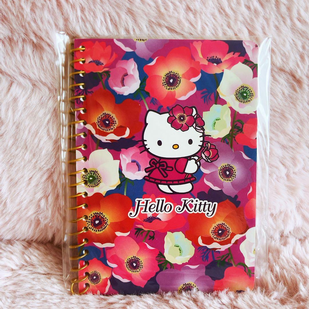 希少レア　ハローキティ　海外限定　リングノート　フラワー　2002年製 サンリオ
