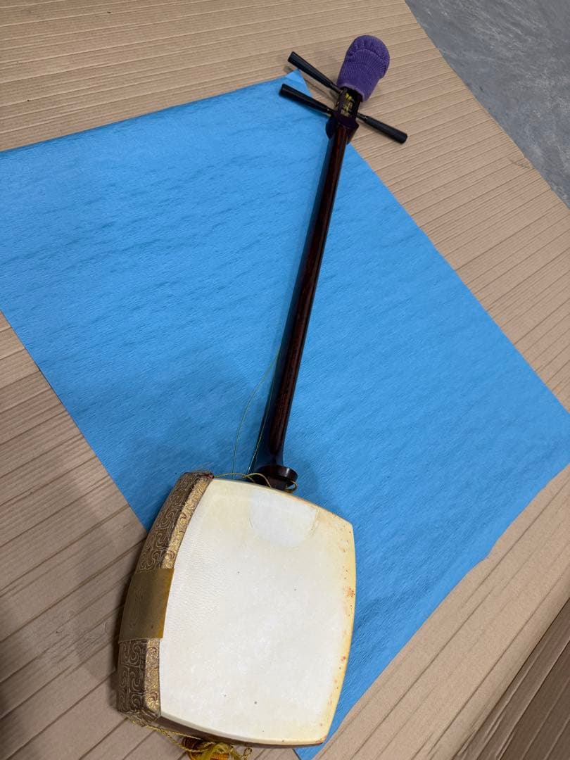 三味線 本体 皮破れ 修理用