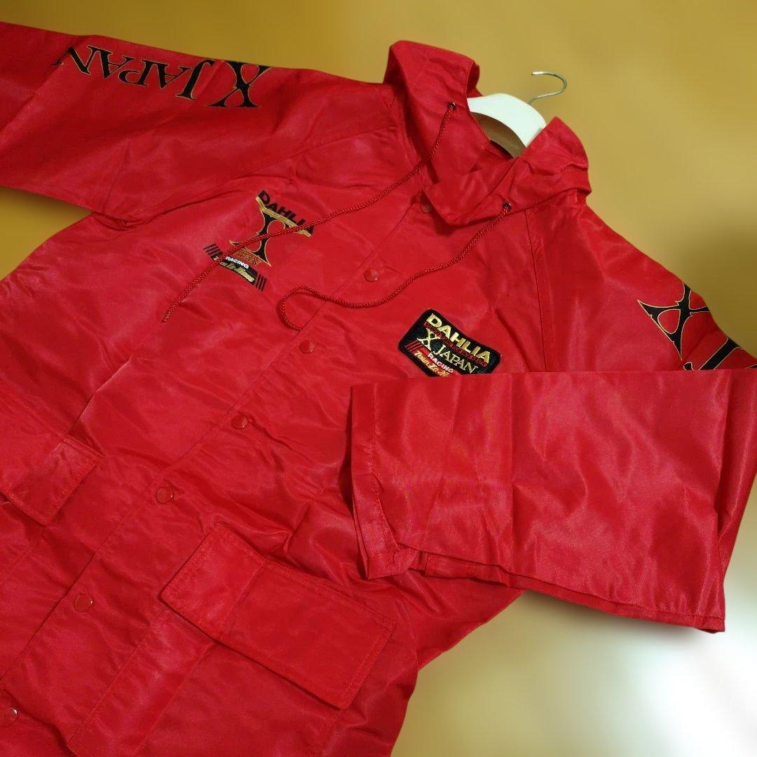 未使用　XJAPANジャパン/DHALIAダリア/レインコート/レッド