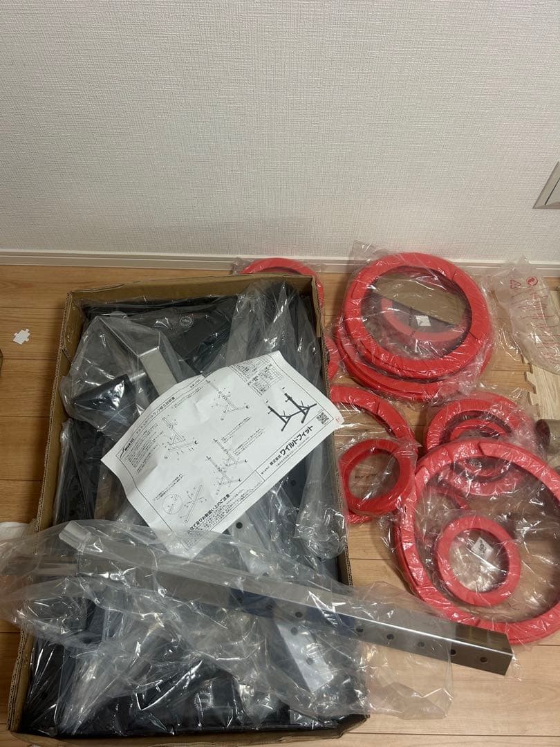 ベンチプレスセット　100kg 開封済み未使用　定価87000円