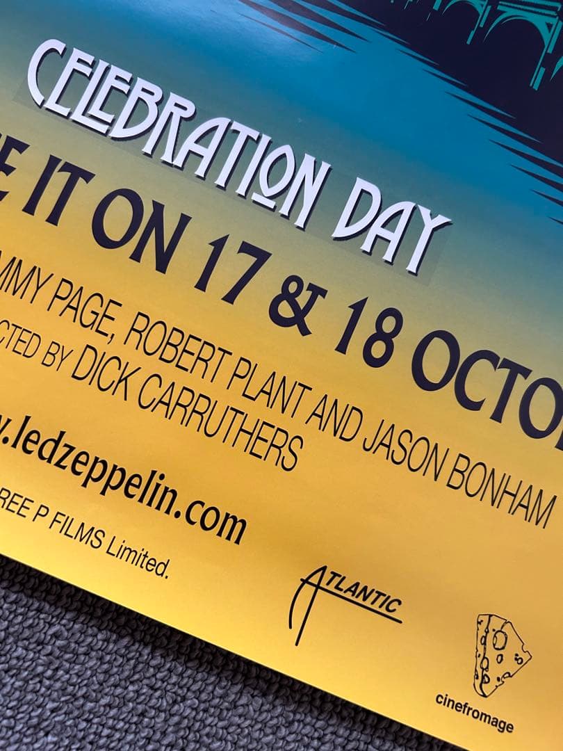 Led Zeppelin Celebration Day 祭典の日 B2ポスター
