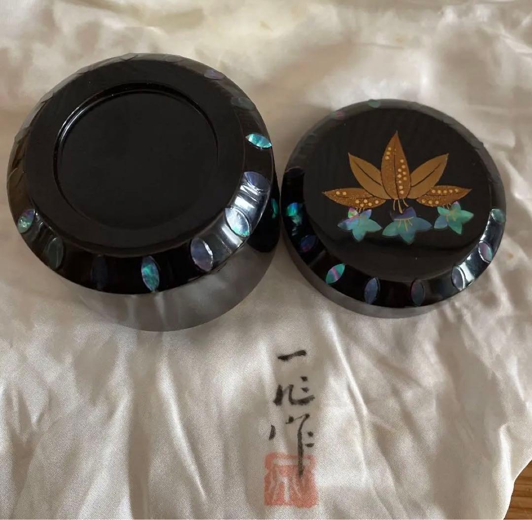 棗☆輪島塗☆笹りんどう☆一后一兆☆茶道具