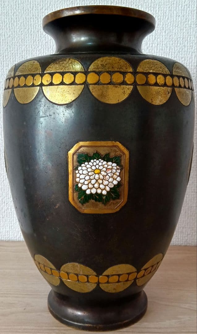 つぼ　花瓶 　七宝焼　アンティーク　コレクション