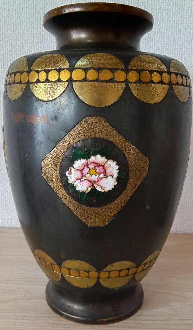 つぼ　花瓶 　七宝焼　アンティーク　コレクション