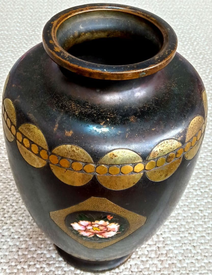 つぼ　花瓶 　七宝焼　アンティーク　コレクション