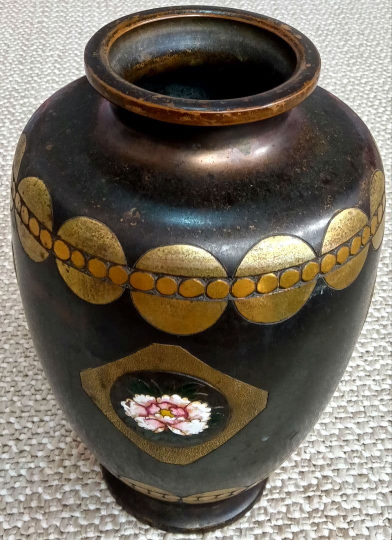 つぼ　花瓶 　七宝焼　アンティーク　コレクション