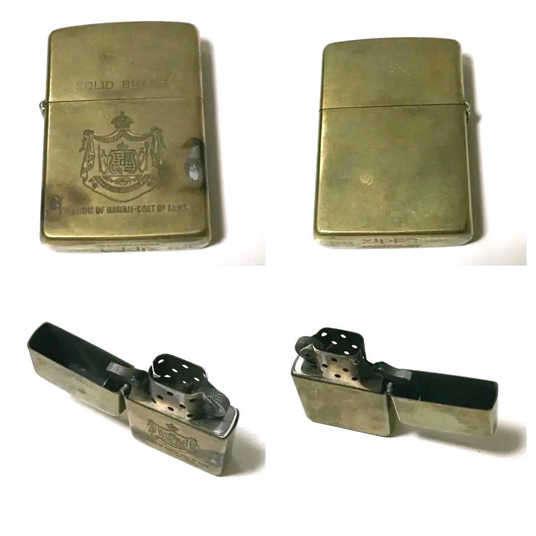 ZIPPO 真鍮 solid brass HAWAII ハワイ クロコダイル