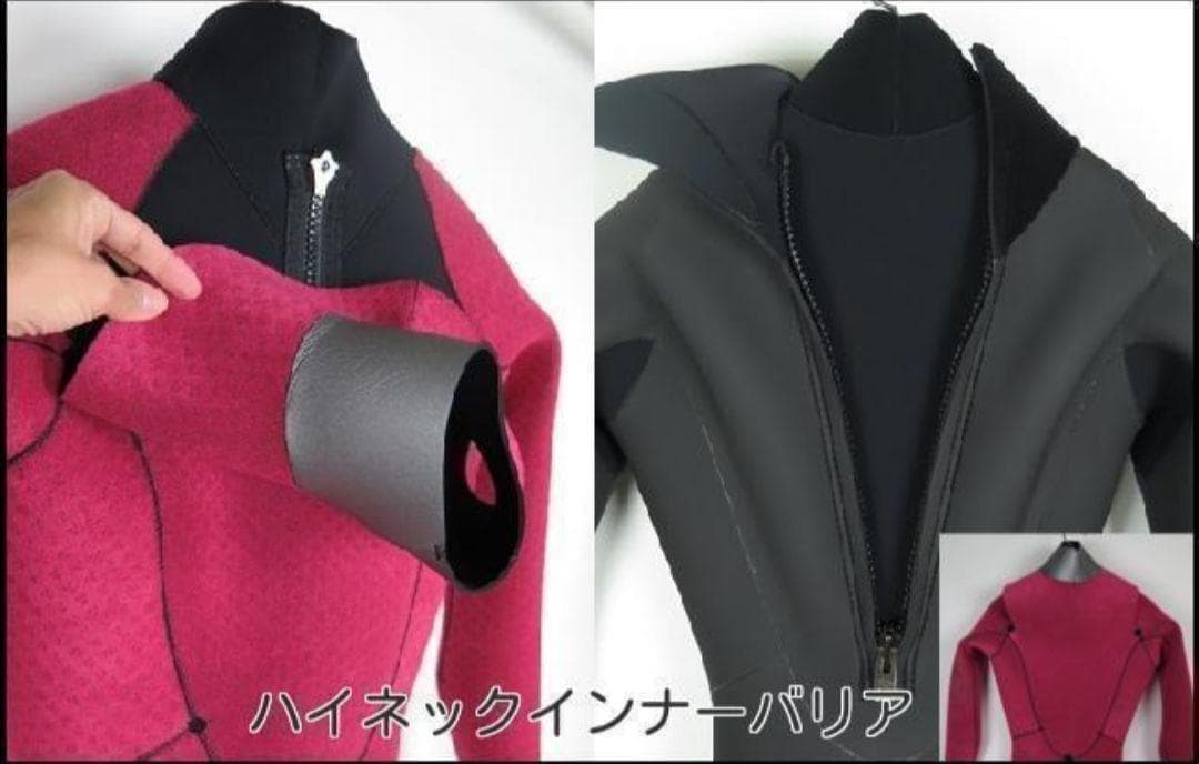 5×3ｍｍセミドライ/バックジップ【エアフレイム】サイズ選べます　ウェットスーツ