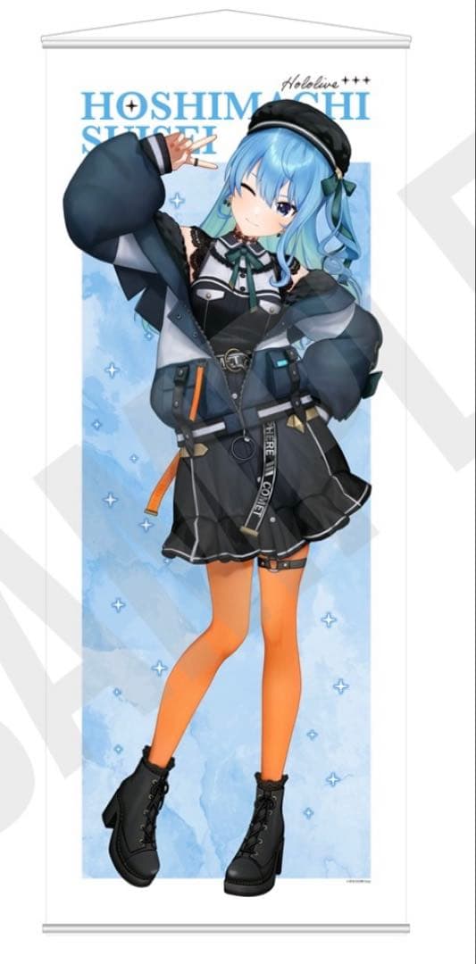 ホロライブ　星街すいせい　SHIBUYA TSUTAYA 特大タペストリー