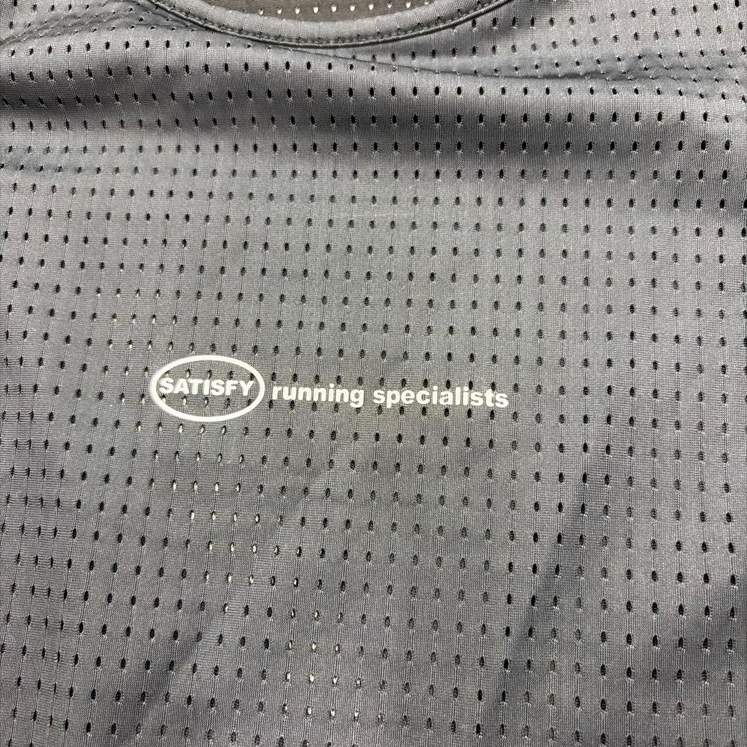 SATISFY ランニングタンクトップ ブラック