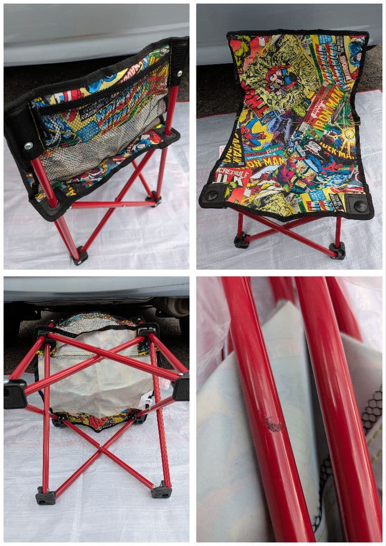 マーベル　コミック柄 テーブル チェアセット