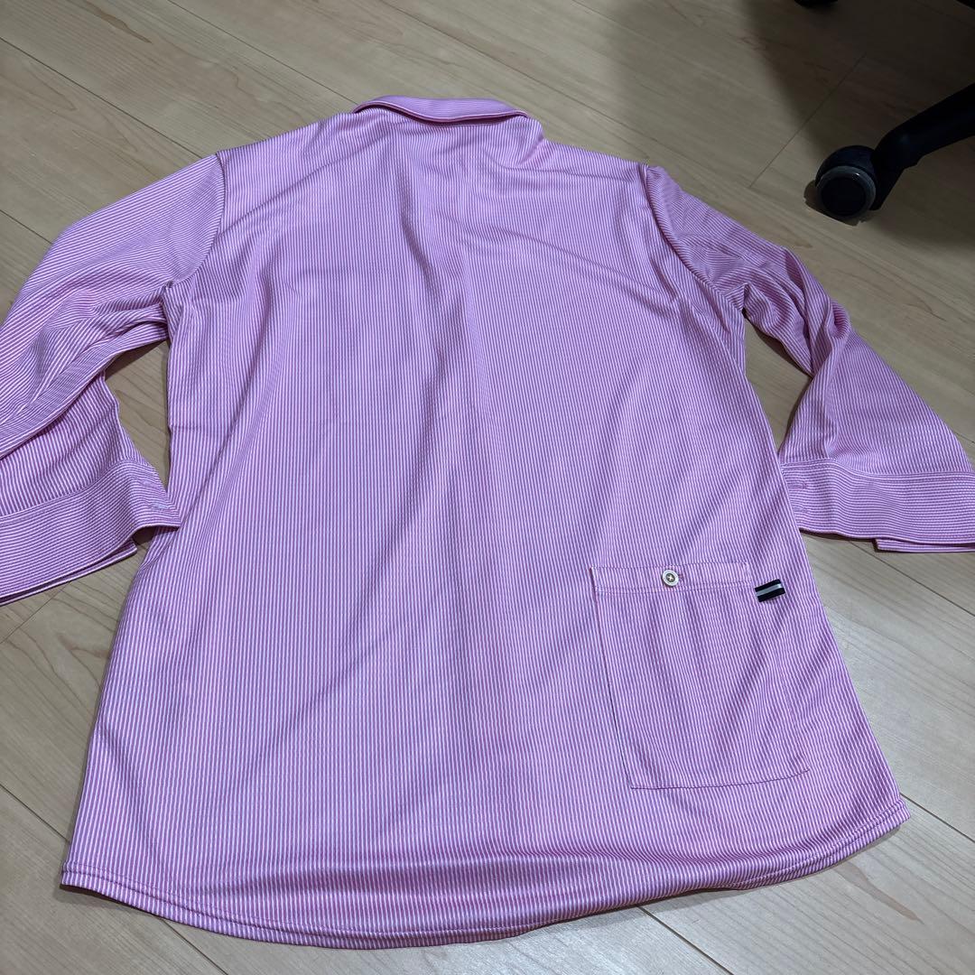 Kapelmuur ストライプジップアップシャツ Mサイズ カペルミュール