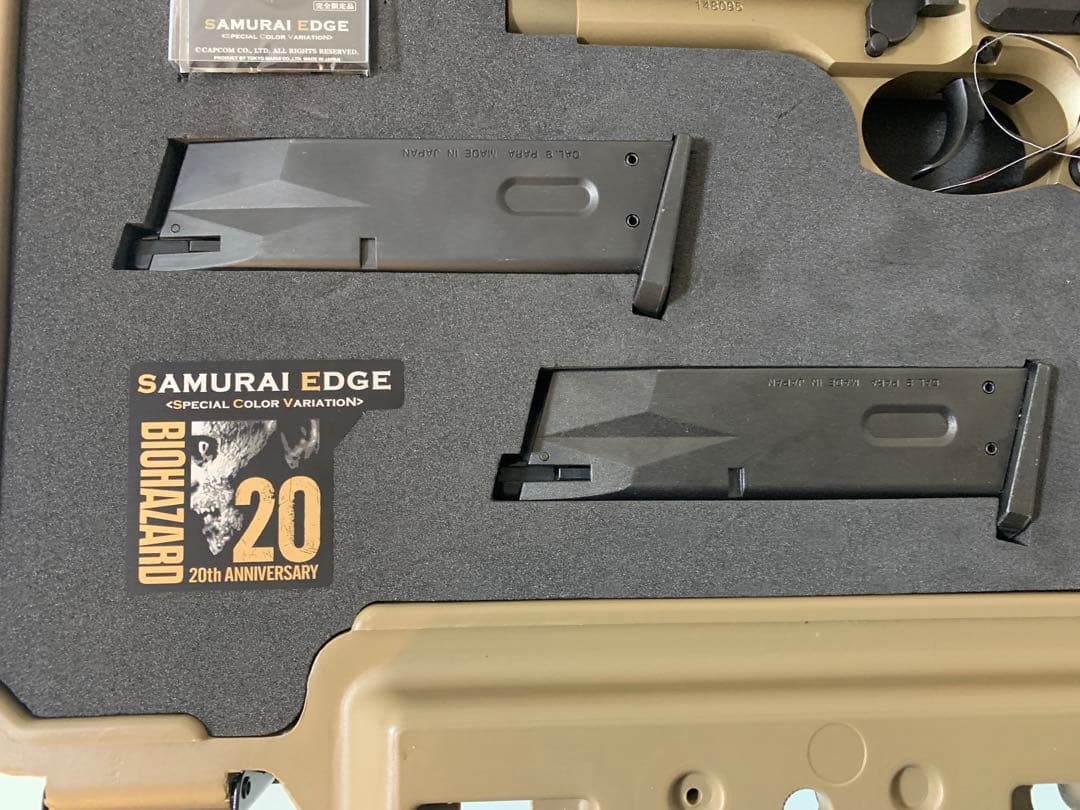 新品同様　東京マルイ バイオハザードサムライエッジ ガスガン 20周年記念モデル