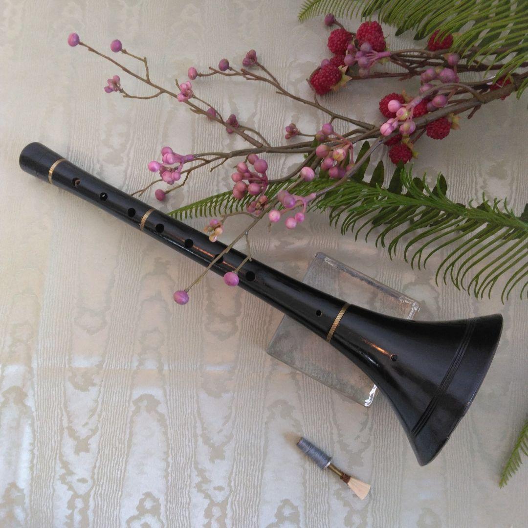 G-257　Zurna ズルナ36cm管　コイル巻き装飾　民族木管楽器　トルコ