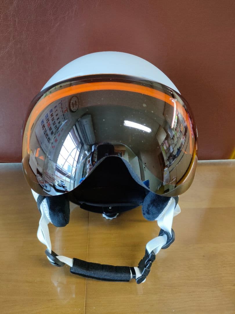 スキー用ヘルメット Lサイズ ホワイト