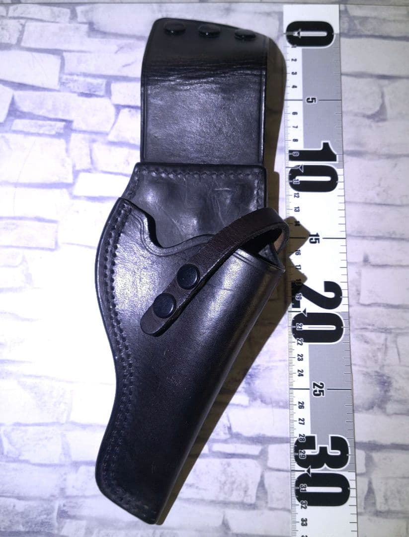 レザー 黒色 ホルスター 昭和レトロ