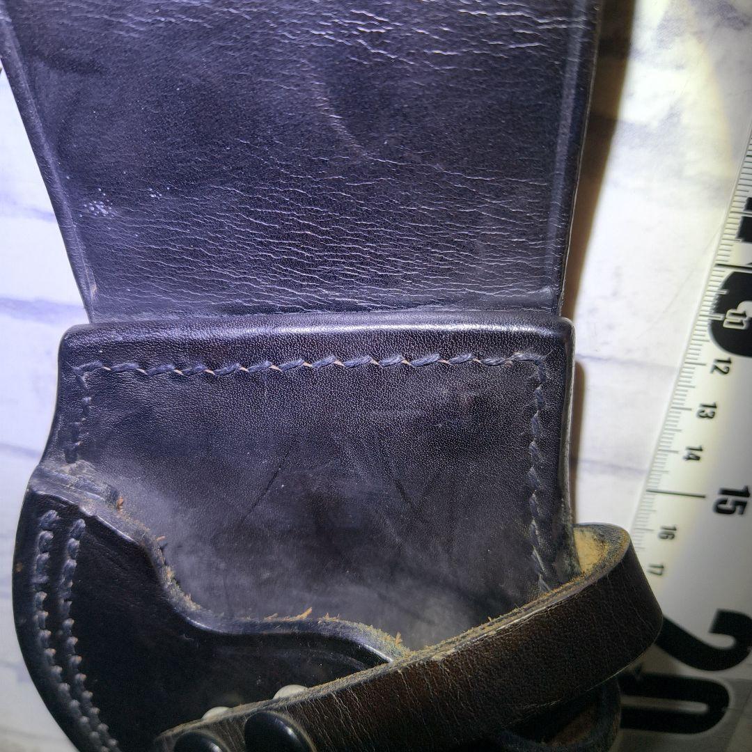 レザー 黒色 ホルスター 昭和レトロ