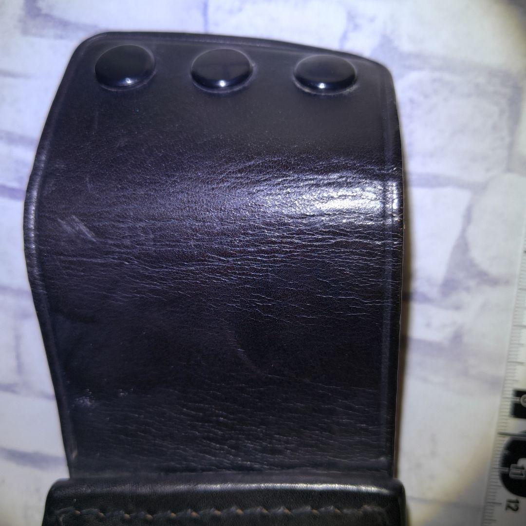 レザー 黒色 ホルスター 昭和レトロ