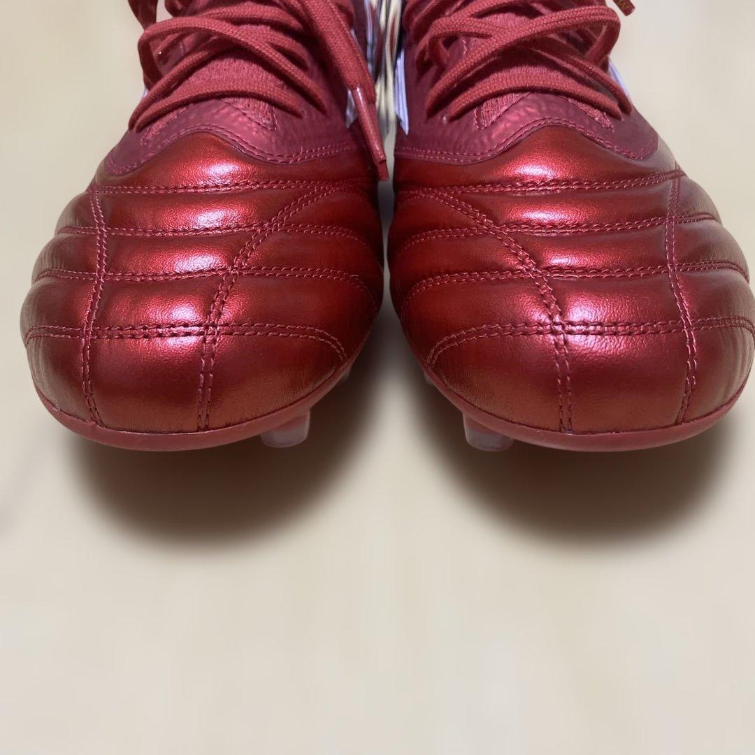 新品 ミズノ サッカースパイク モレリアネオ4 β JAPAN 赤白黒 27.0