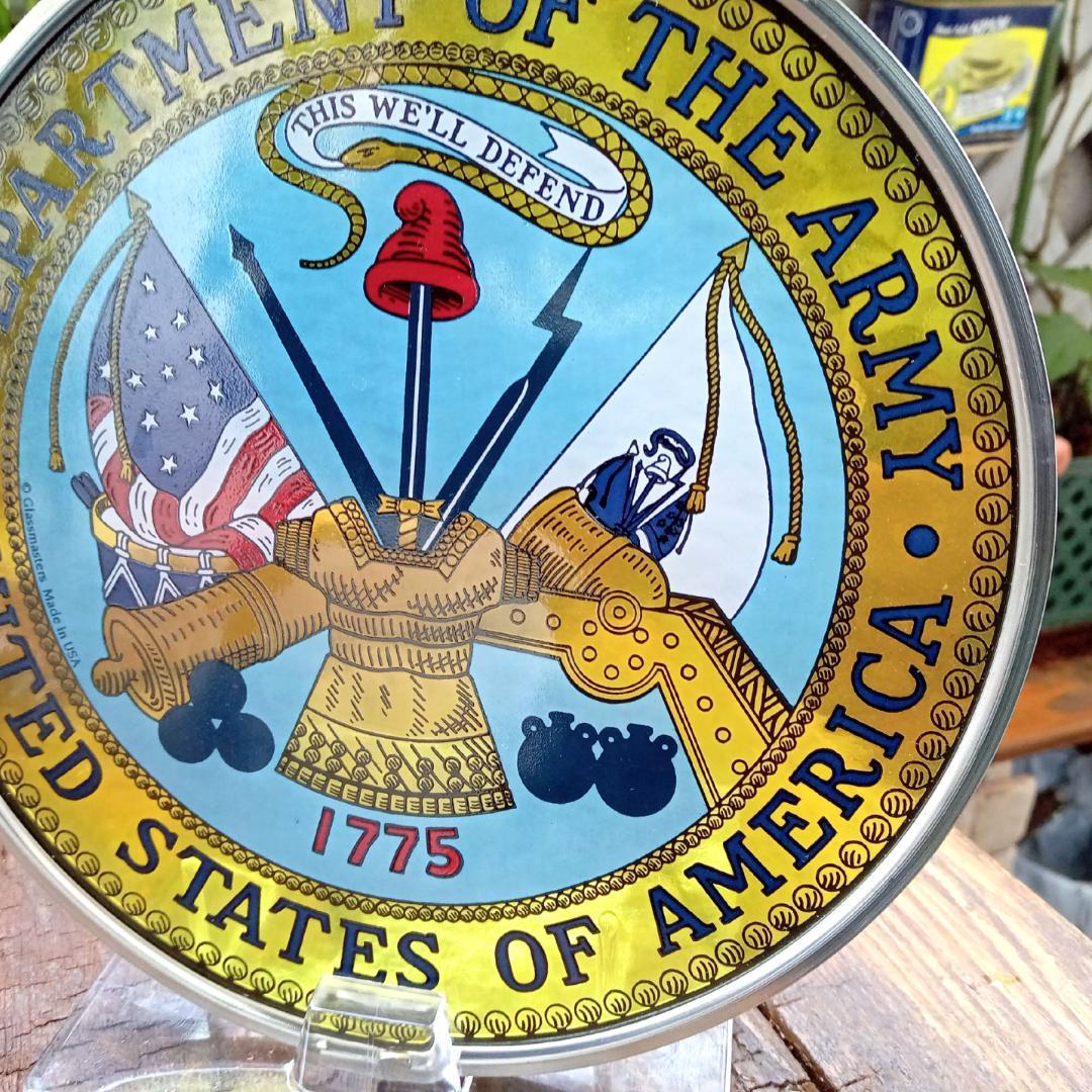 新品アメリカ陸軍省 エンブレム ステンドグラス グラスマスターズ社