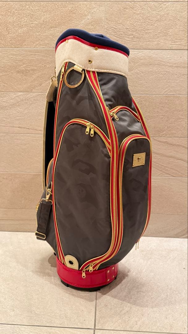 【生産終了稀少カラー】マークアンドロナ　キャディバッグ　トリコロールカラー