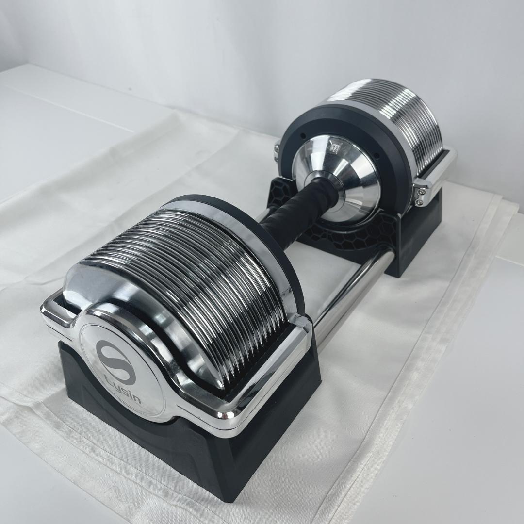 ①ライシン ヘリックスミラー ダンベル 32kg 可変式 1kg刻み