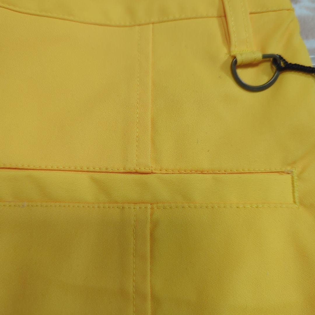 V12 ゴルフ　レディース　スカート　インナーパンツ　ロゴスカート　黄色　M　L