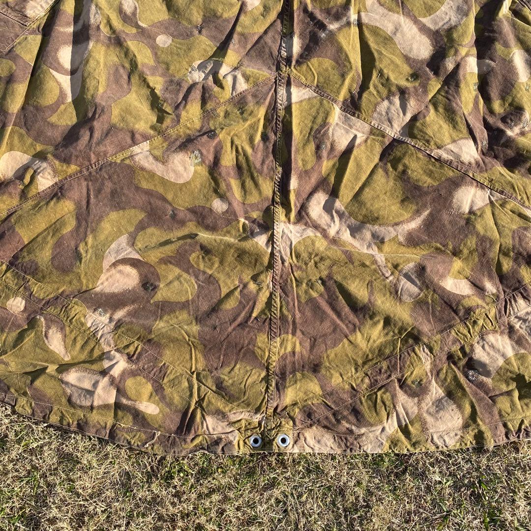 【超レア】ハンガリー軍幕　初期型　扇型　２枚①　迷彩　ハリケーンカモ　ミリタリー