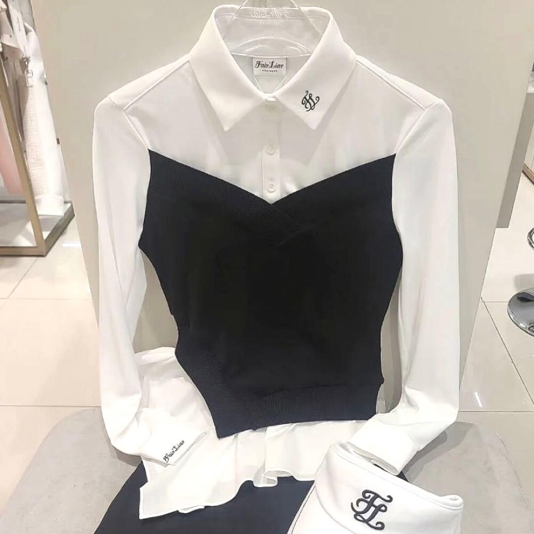新品未使用 fairliar フェアライアー トップス 長袖 シャツ Sサイズ