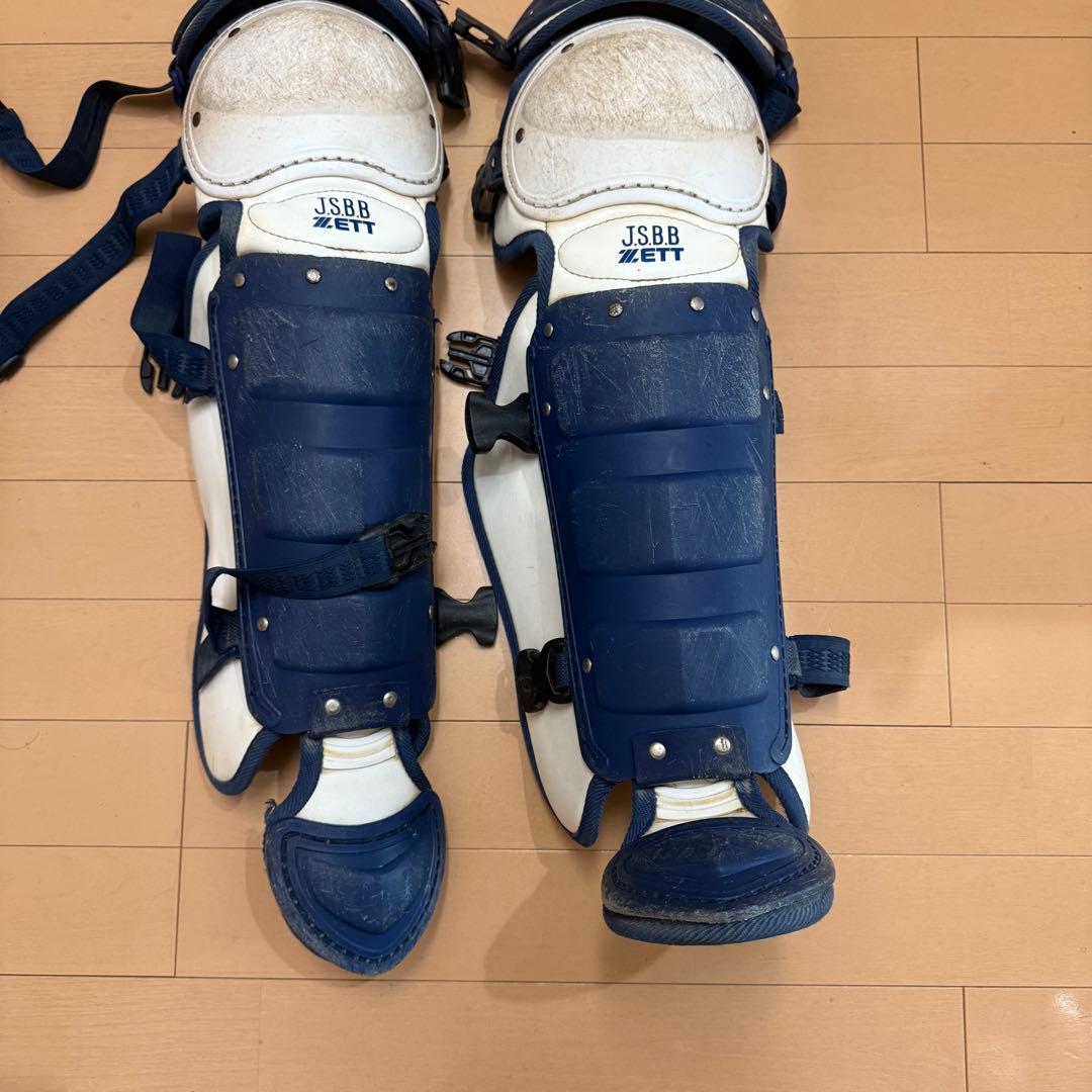 ZETT 軟式キャッチャー防具一式（ネイビー）