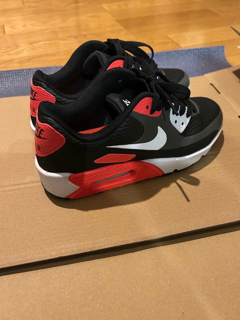ゴルフシューズ Nike Air Max 90 ブラック/レッド