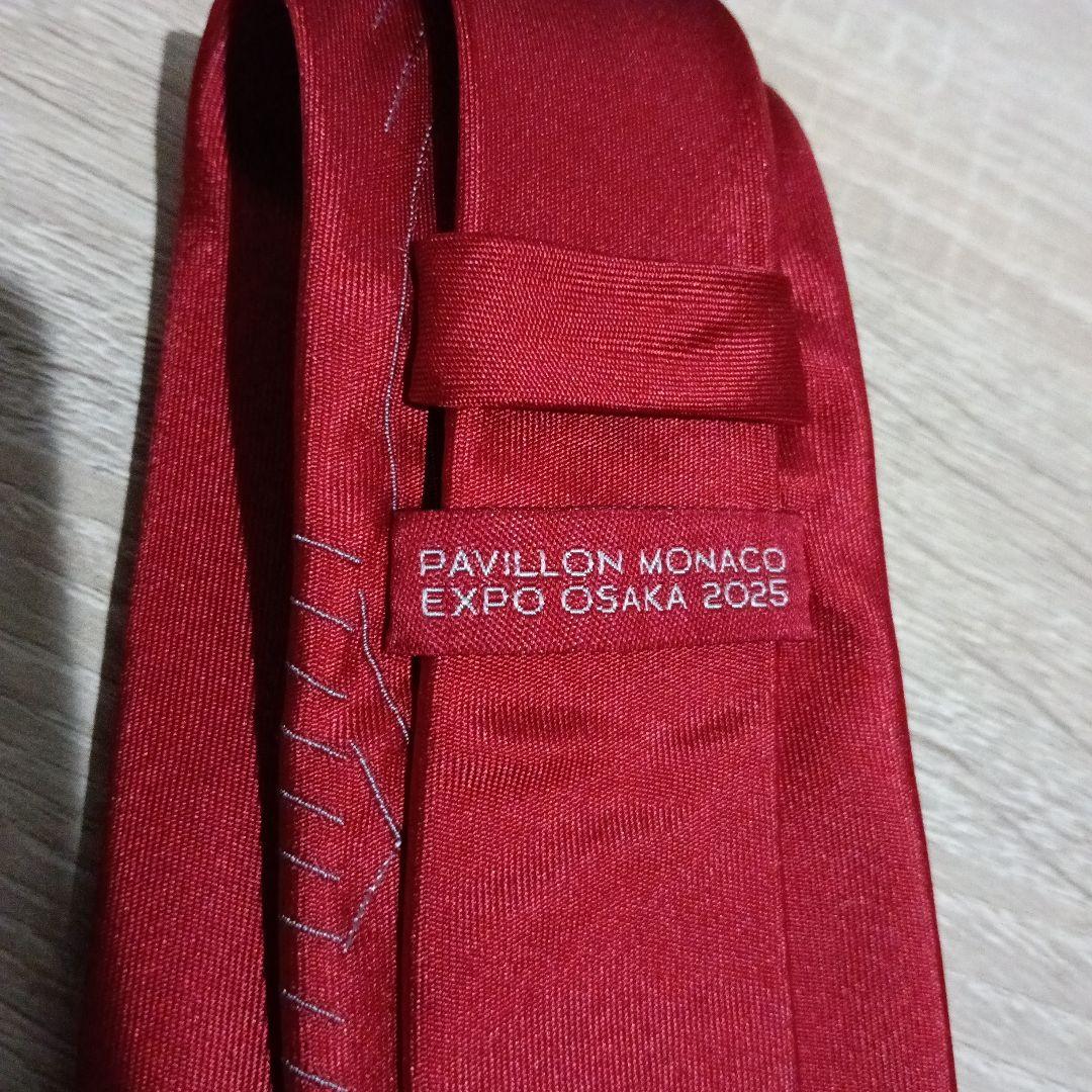 ★超稀少★2025大阪万博 モナコ館 PAVILLON MONACO ネクタイ