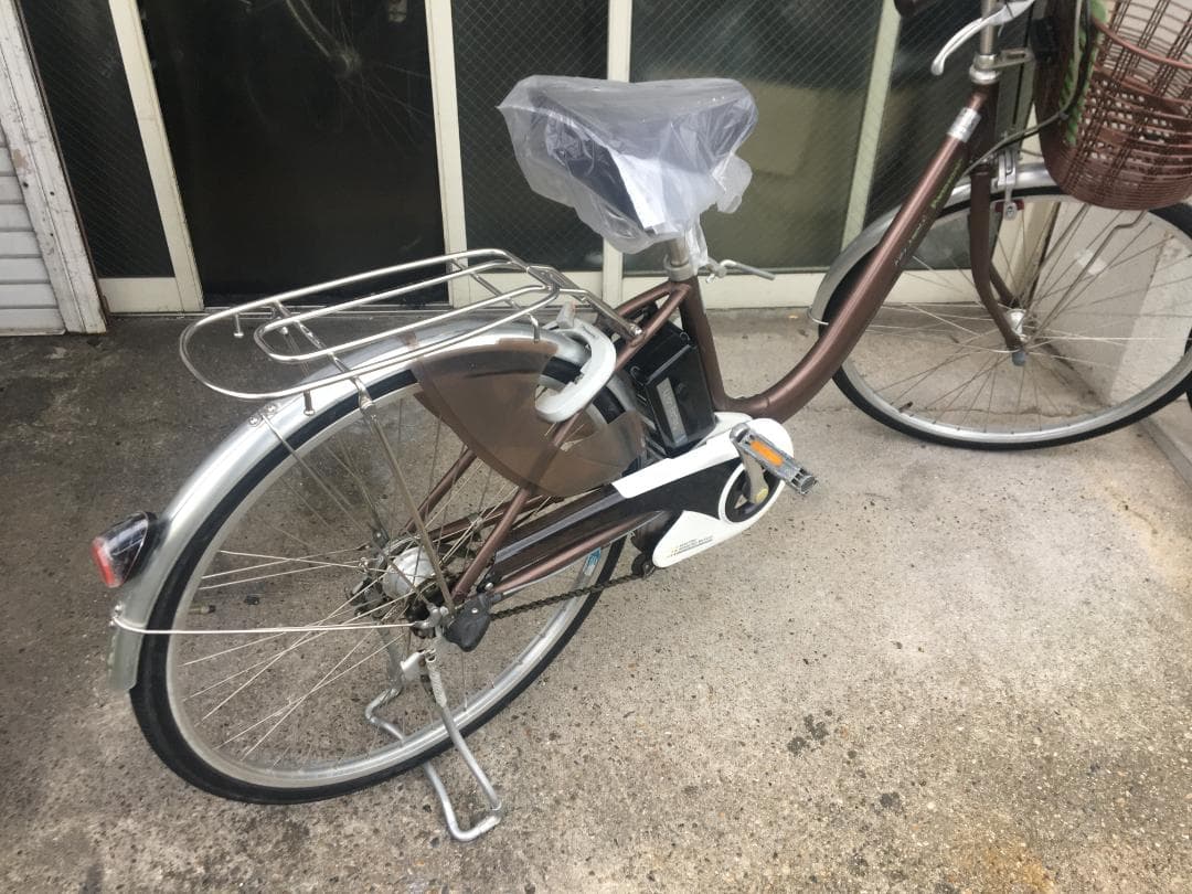 地域限定送料無料　ビビ　ライトユー　軽量モデル　6,6AH　茶　神戸　電動自転車
