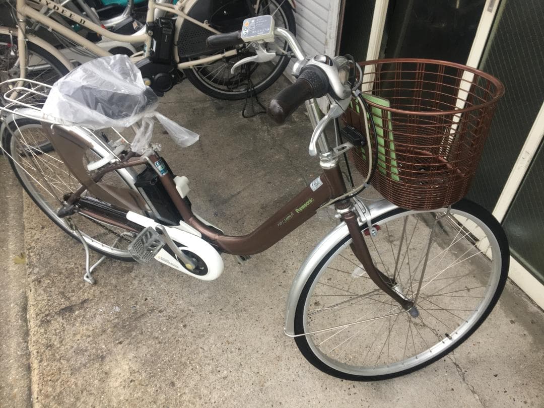地域限定送料無料　ビビ　ライトユー　軽量モデル　6,6AH　茶　神戸　電動自転車