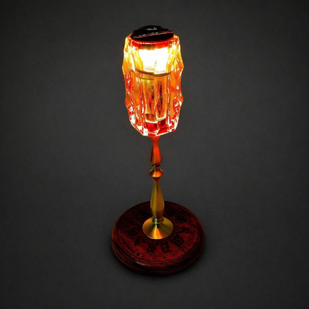 真鍮製　BRASS LAMP STAND　アクリルシェード　全フルセット
