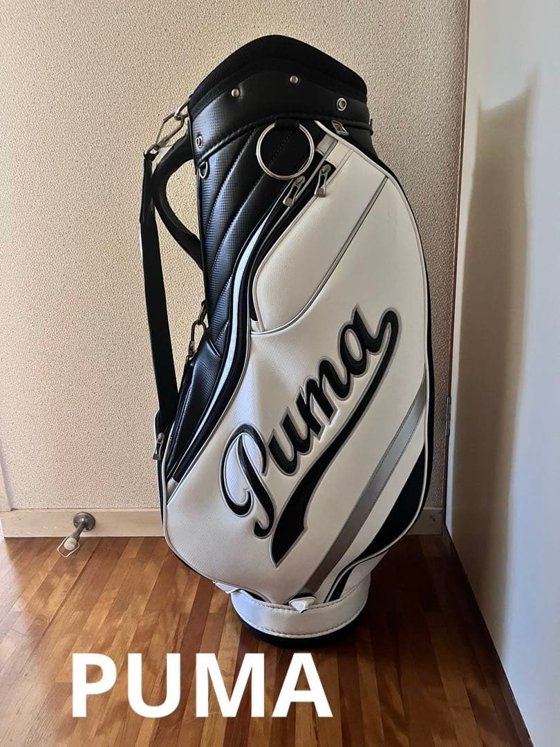 y.09019831212　Puma ゴルフバッグ ホワイト/ブラック