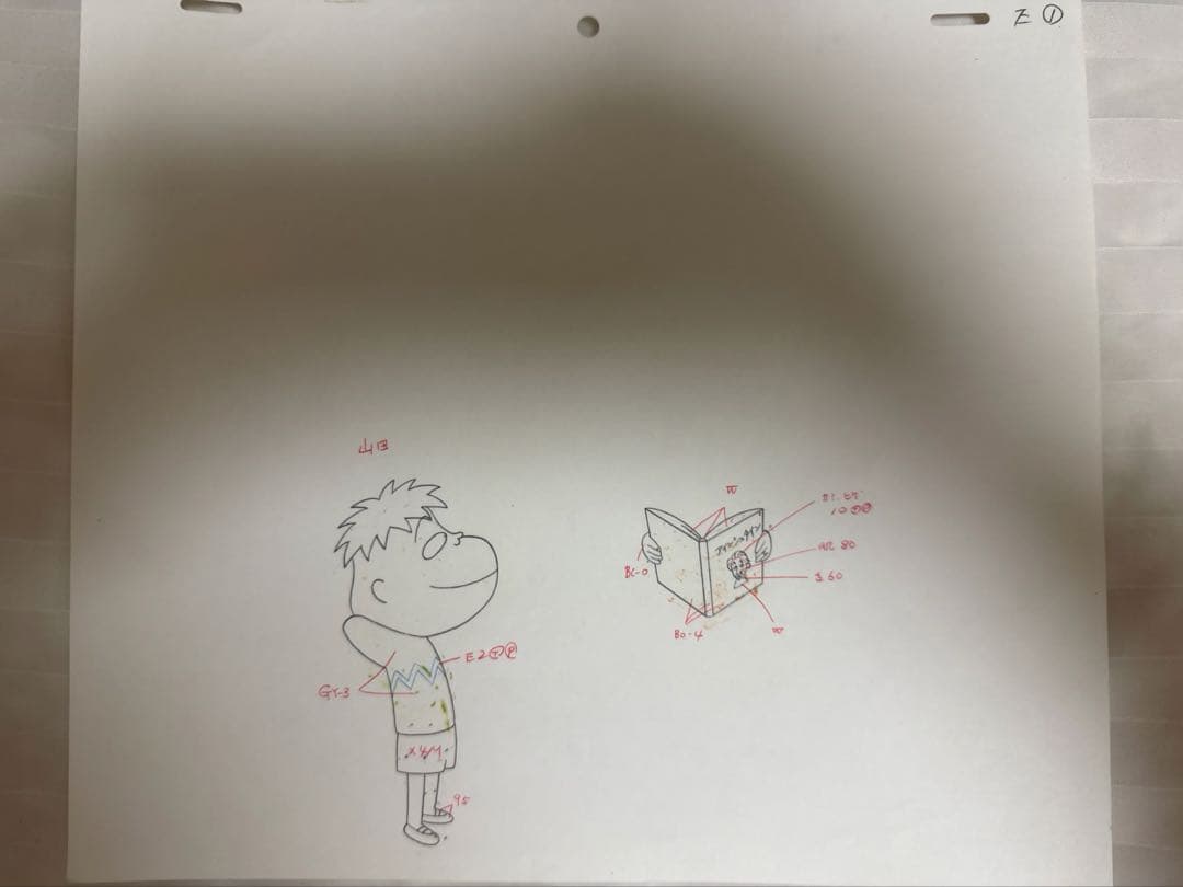 セル画　ちびまる子ちゃん　さくらももこ　下書き付き！