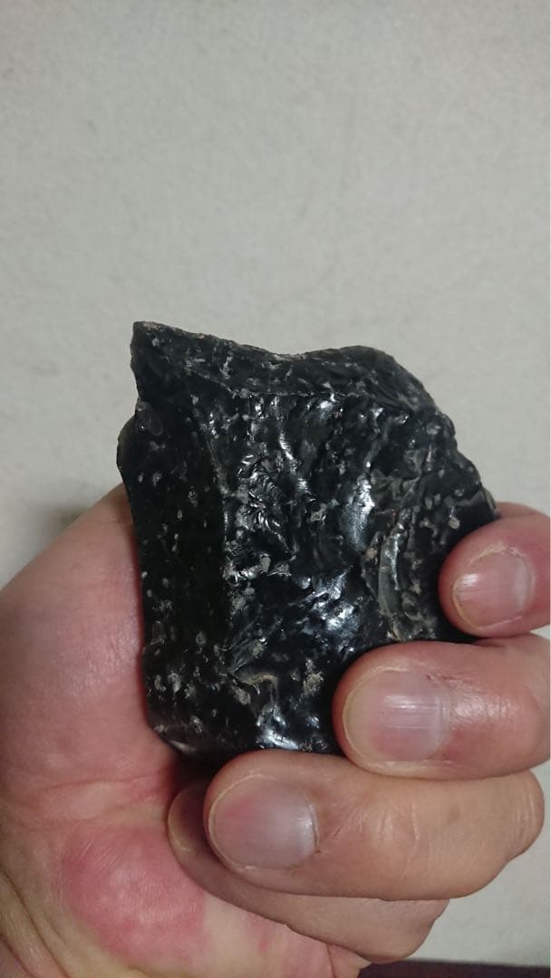 縄文時代 黒曜石 石器 尖頭器 和田峠 世界遺産 遺跡 発掘 出土 骨董 古美術